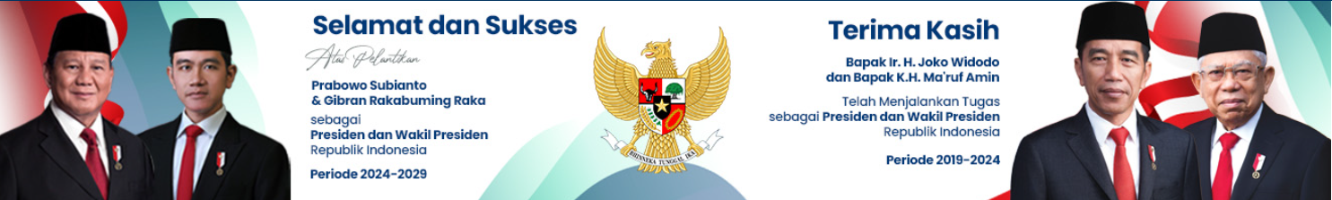 BANNER UCAPAN PRESIDEN LAMA DAN BARU